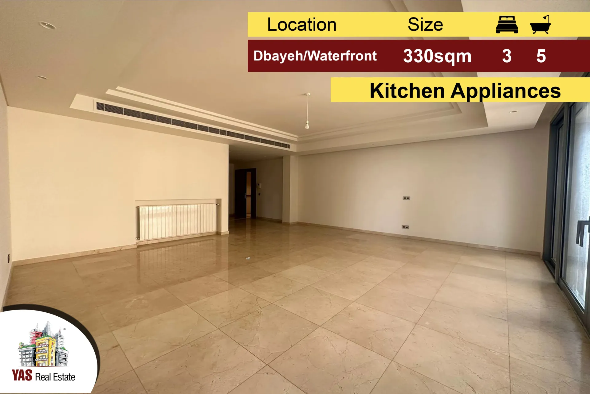 Apartment for Sale in Dbayeh - 3 bed, 5 bath