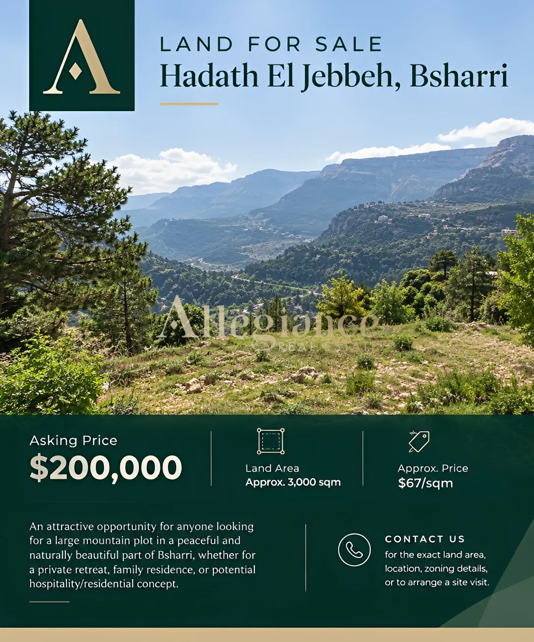 Residential Land for sale in Hadath El Jebbeh