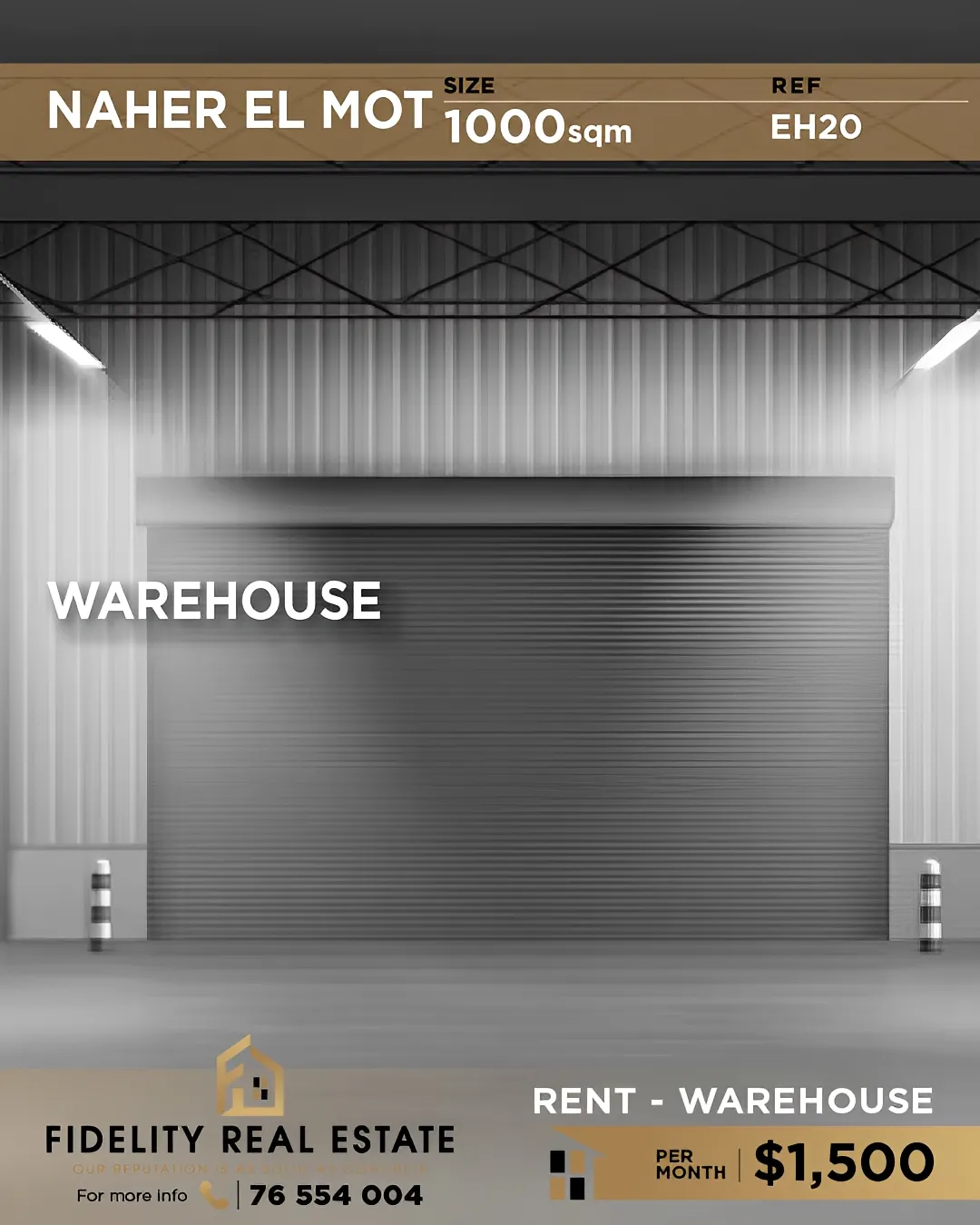 Warehouse for rent in Nahr El Mot، Lebanon
