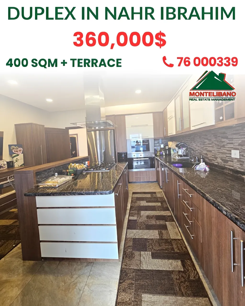 Duplex for sale in Nahr Ibrahim, Lebanon