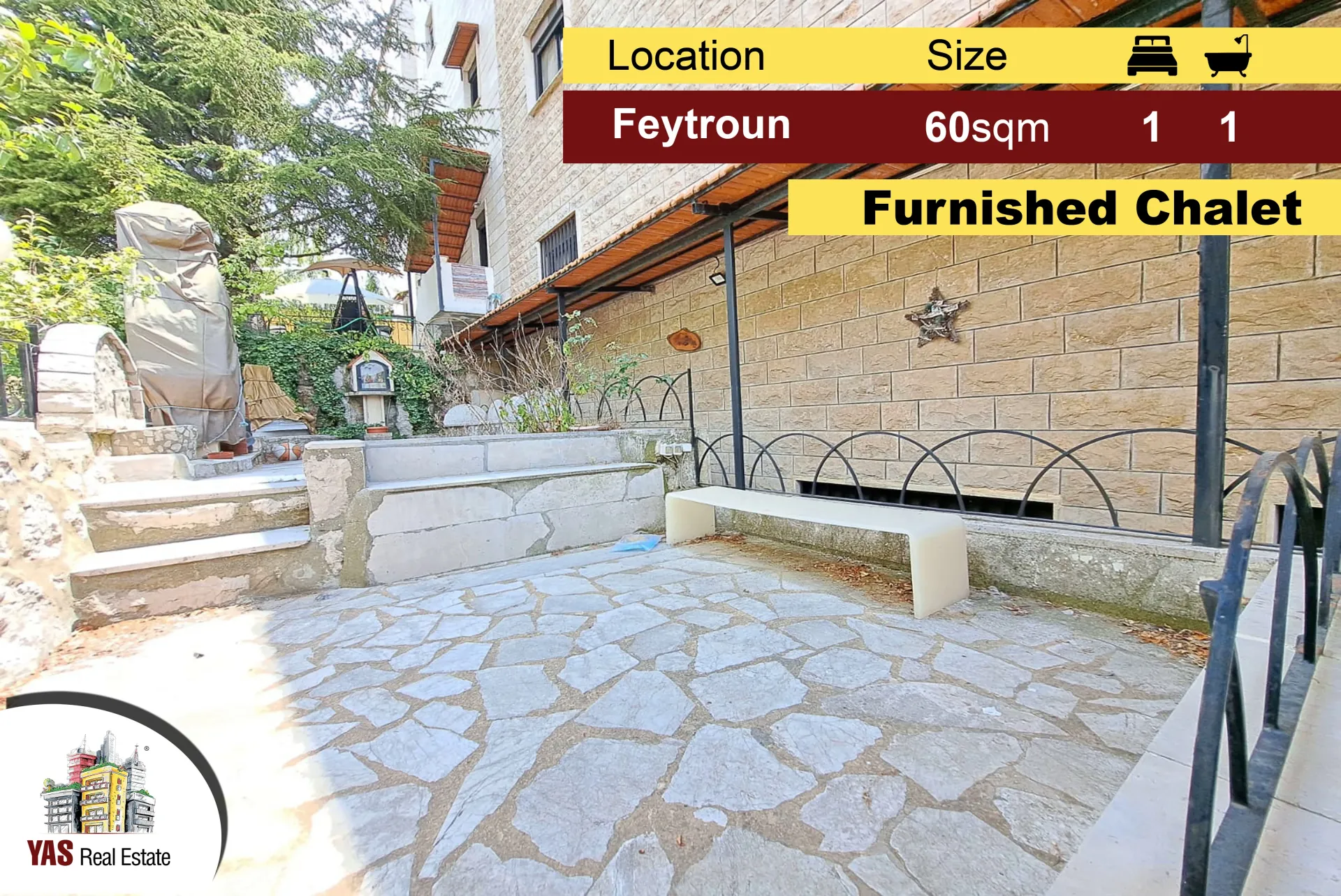Chalet for Sale in Faitroun - 1 bed, 1 bath