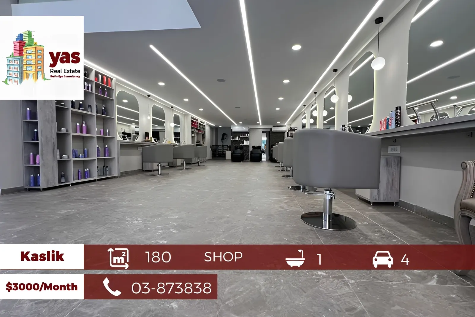 Shop for rent in Kaslik