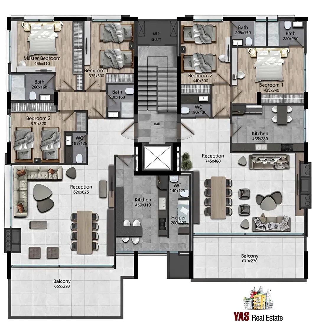 Apartment for Sale in Broumana - 3 bed, 4 bath