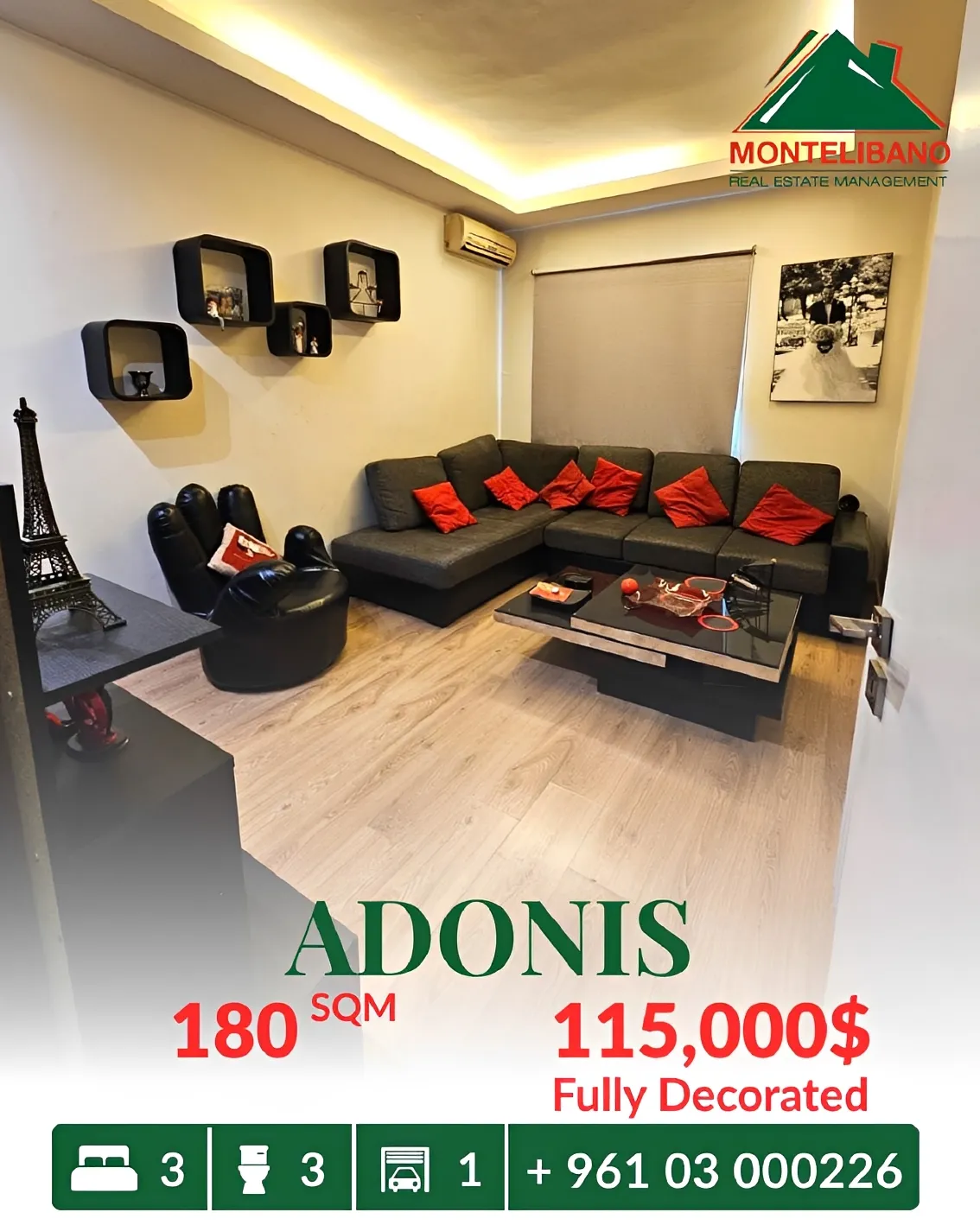 Apartment for sale in Adonis, Lebanon