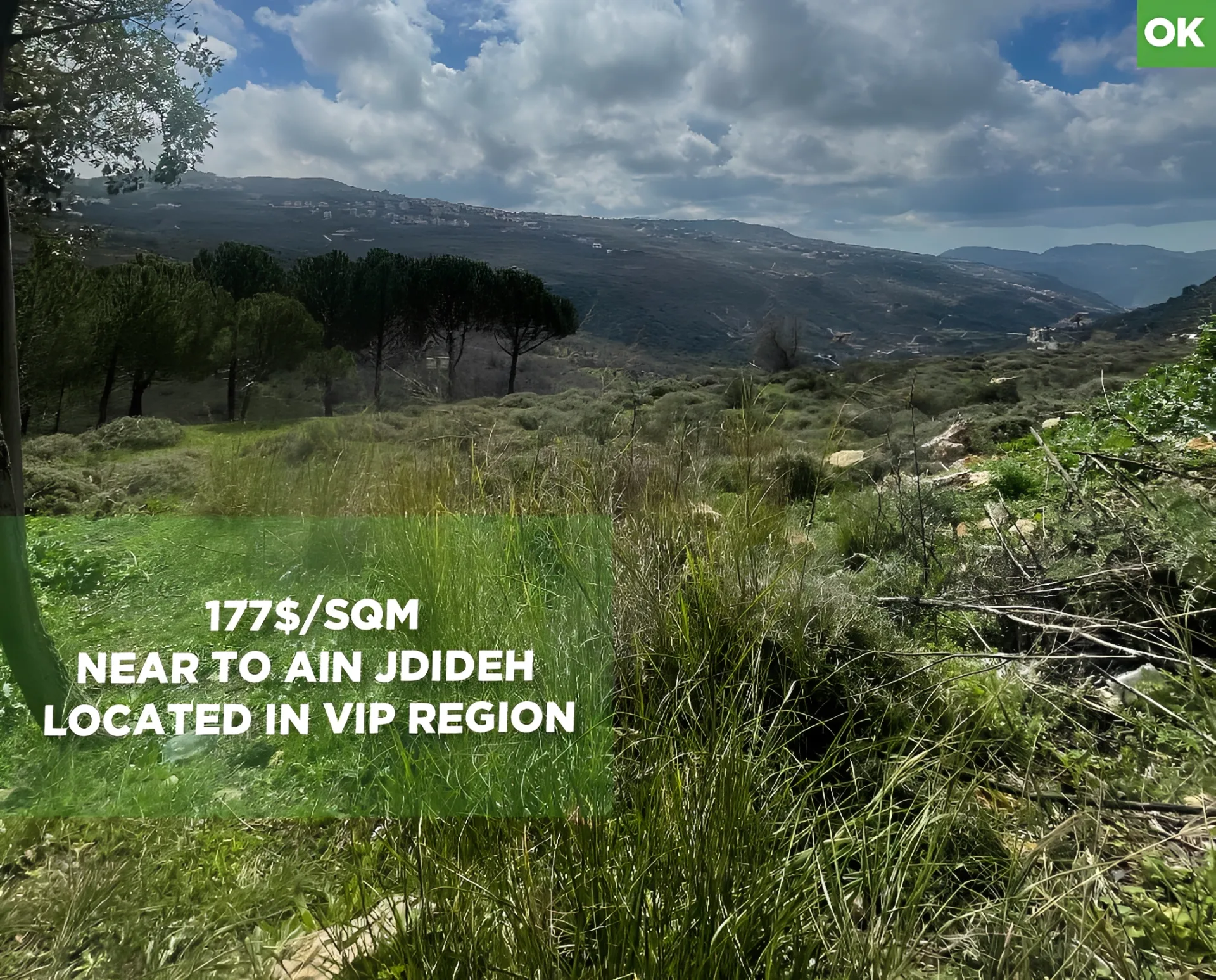 Land for Sale in Bhamdoun