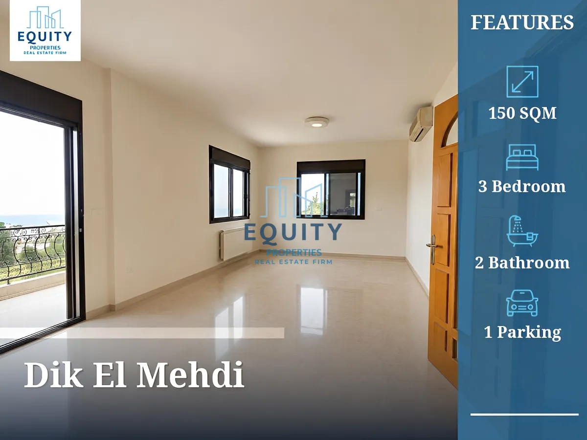 Apartment for rent in Dik El Mehdi