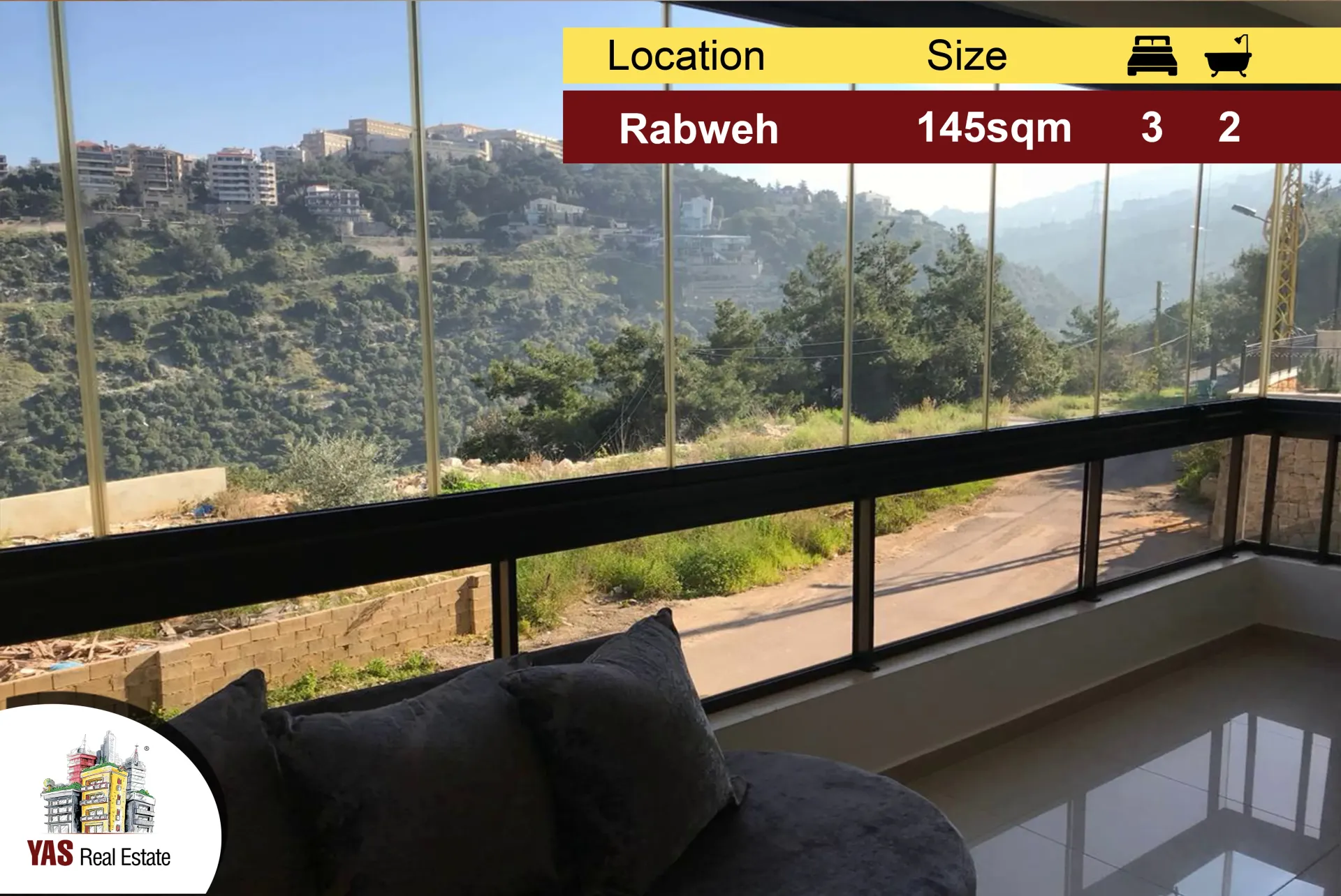Apartment for Sale in Rabweh - 3 bed, 2 bath