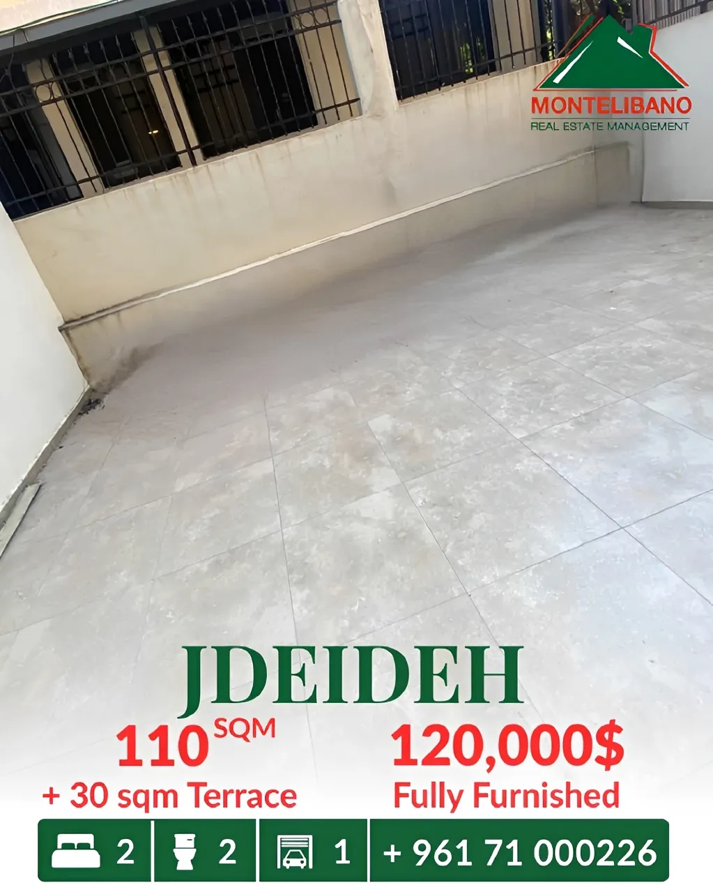 Apartment for sale in Jdeideh