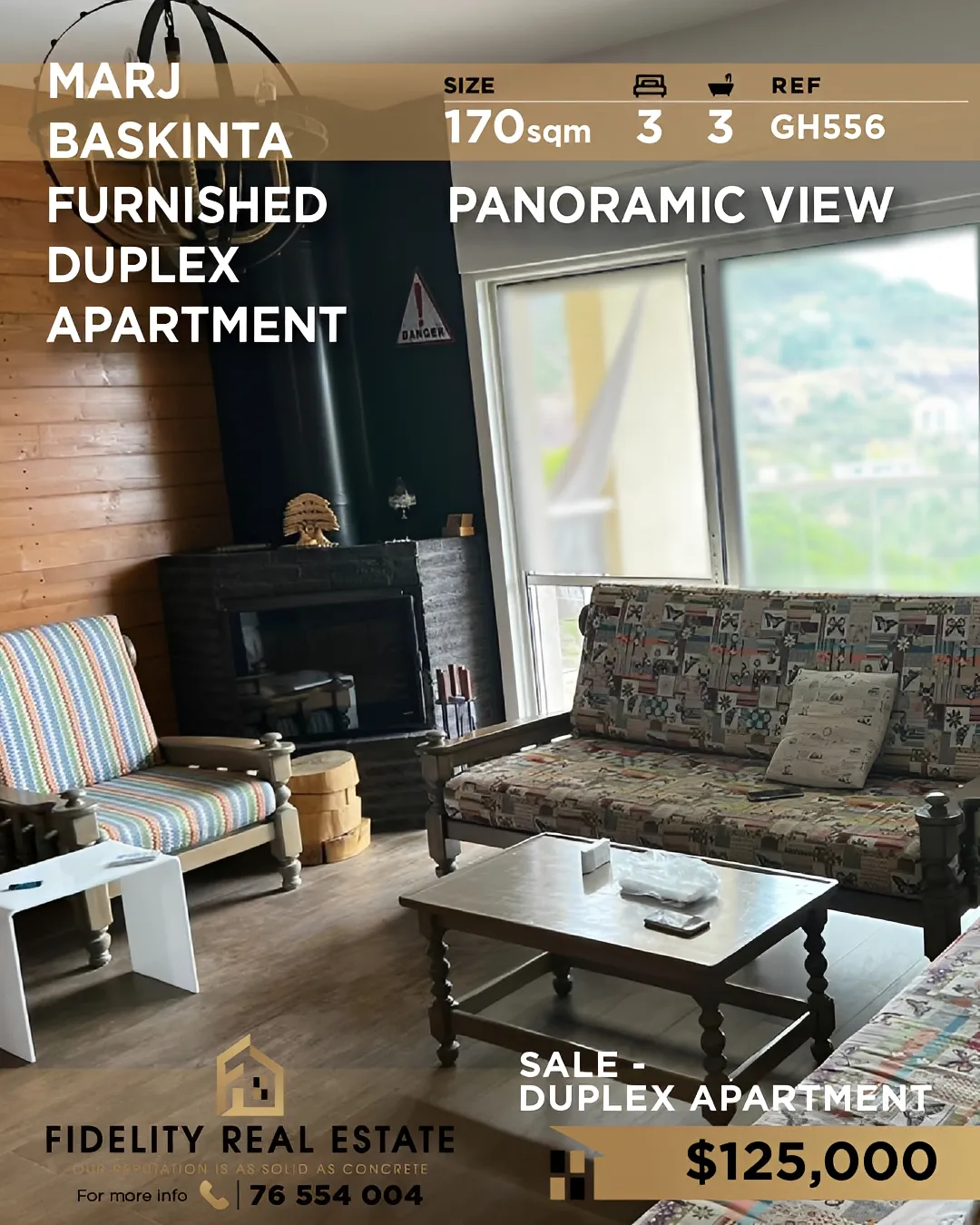 Duplex for sale in Marj Baskinta, Lebanon