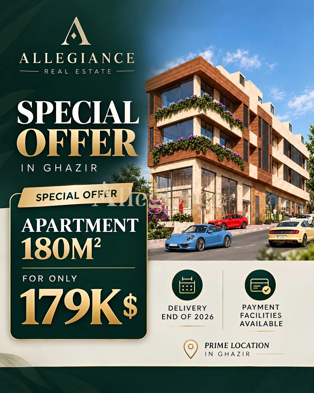 Apartment for sale in Ghazir