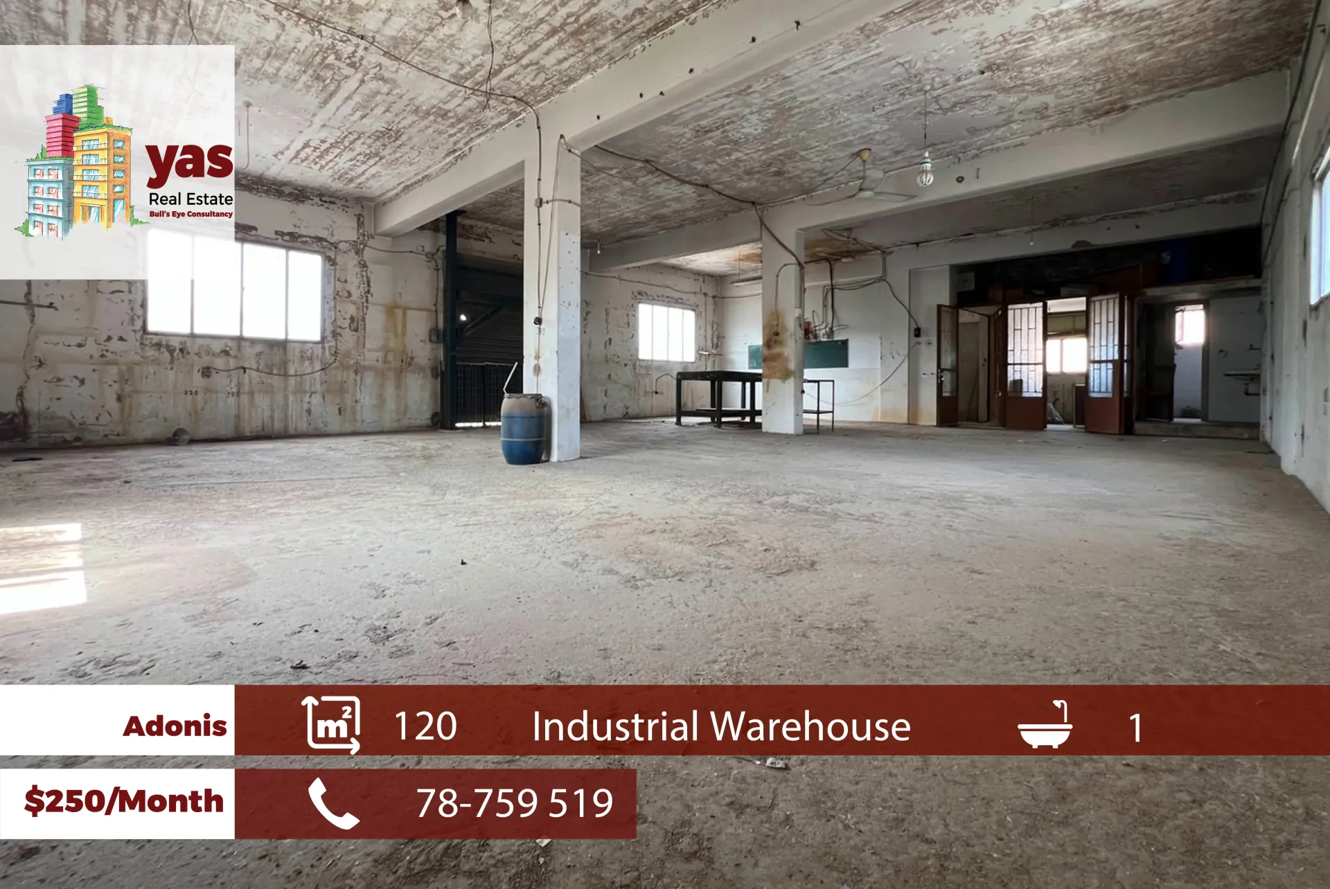 Warehouse for Rent in Adonis