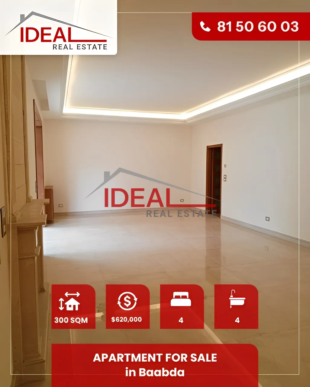 Apartment for Sale in Baabda, Lebanon