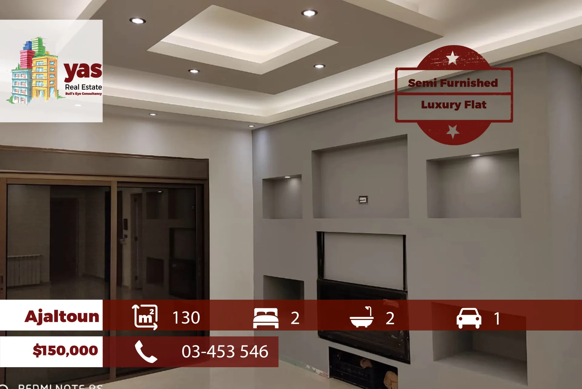 Apartment for Sale in Ajaltoun