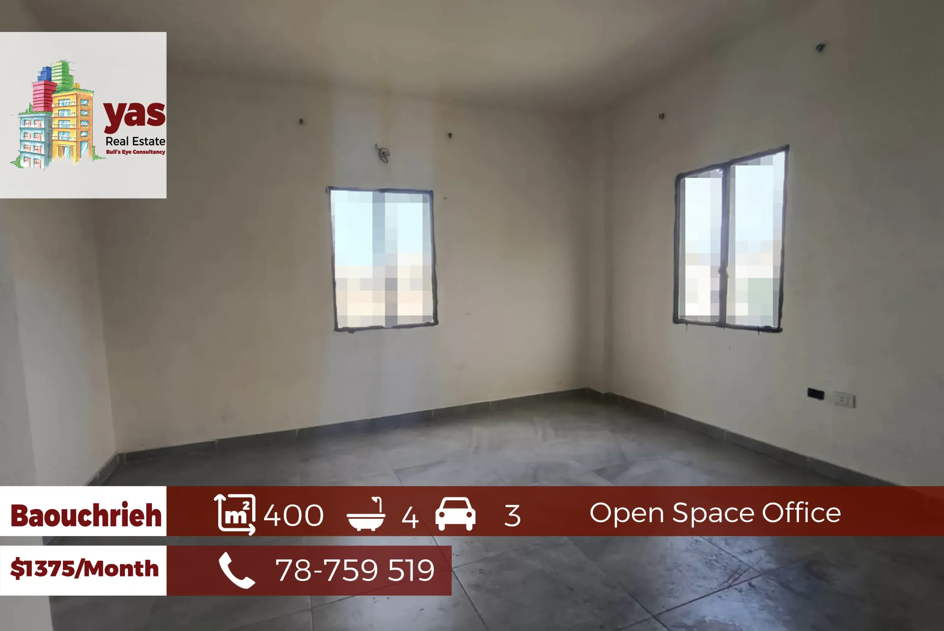 Office for rent in Sad El Baouchriyeh