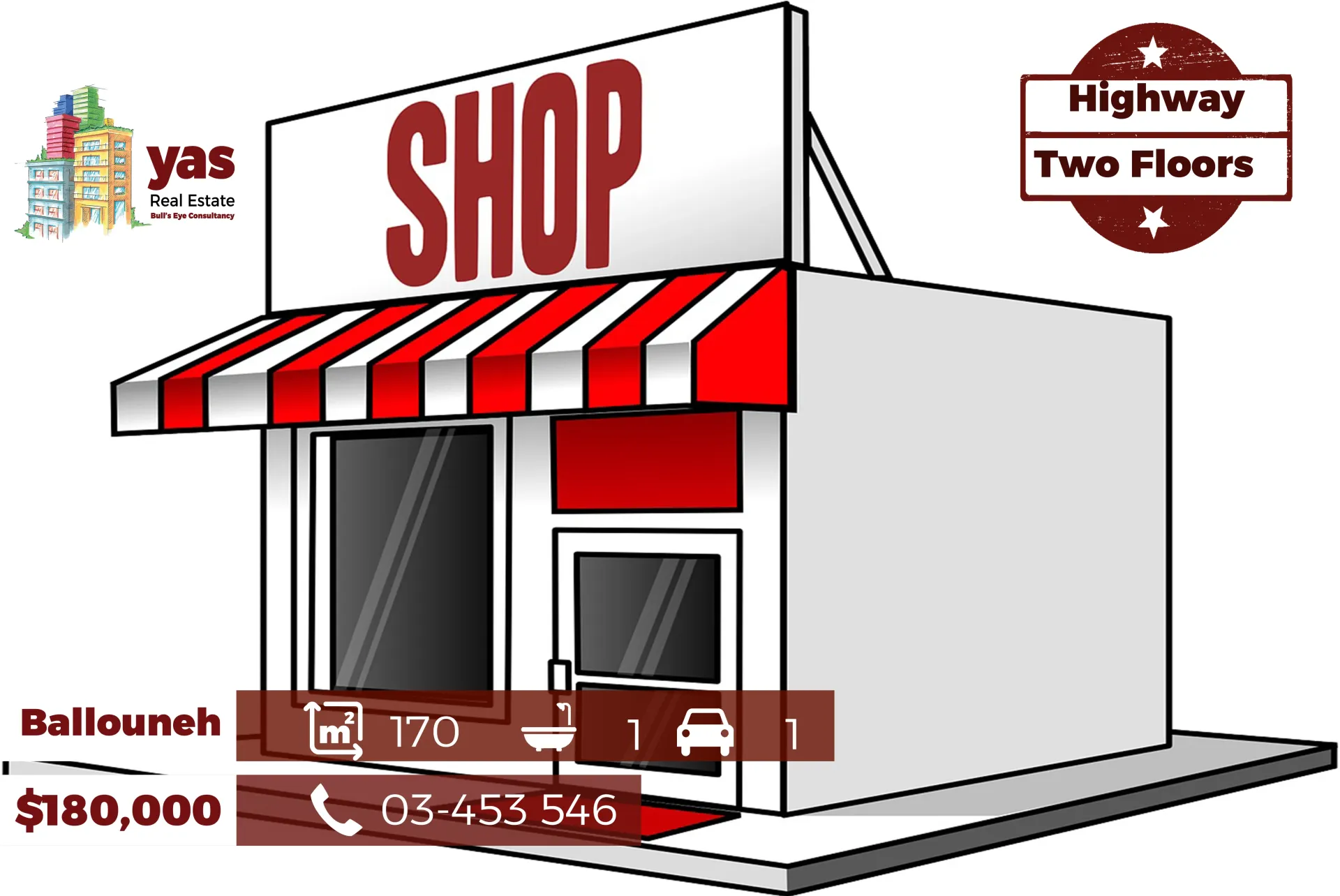 Shop for Sale in Ballouneh