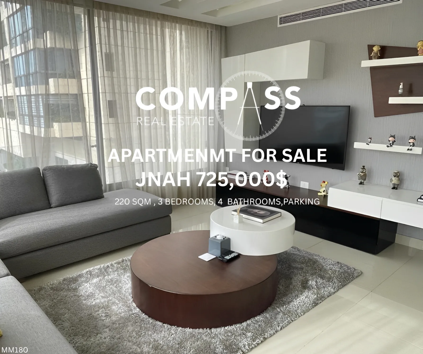 Apartment for Sale in Jnah, Lebanon - 3 bed, 4 bath