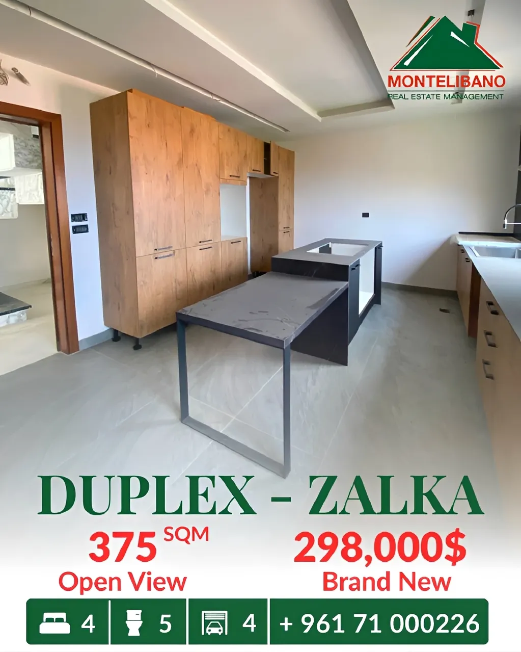 Duplex for sale in Zalqa, Lebanon