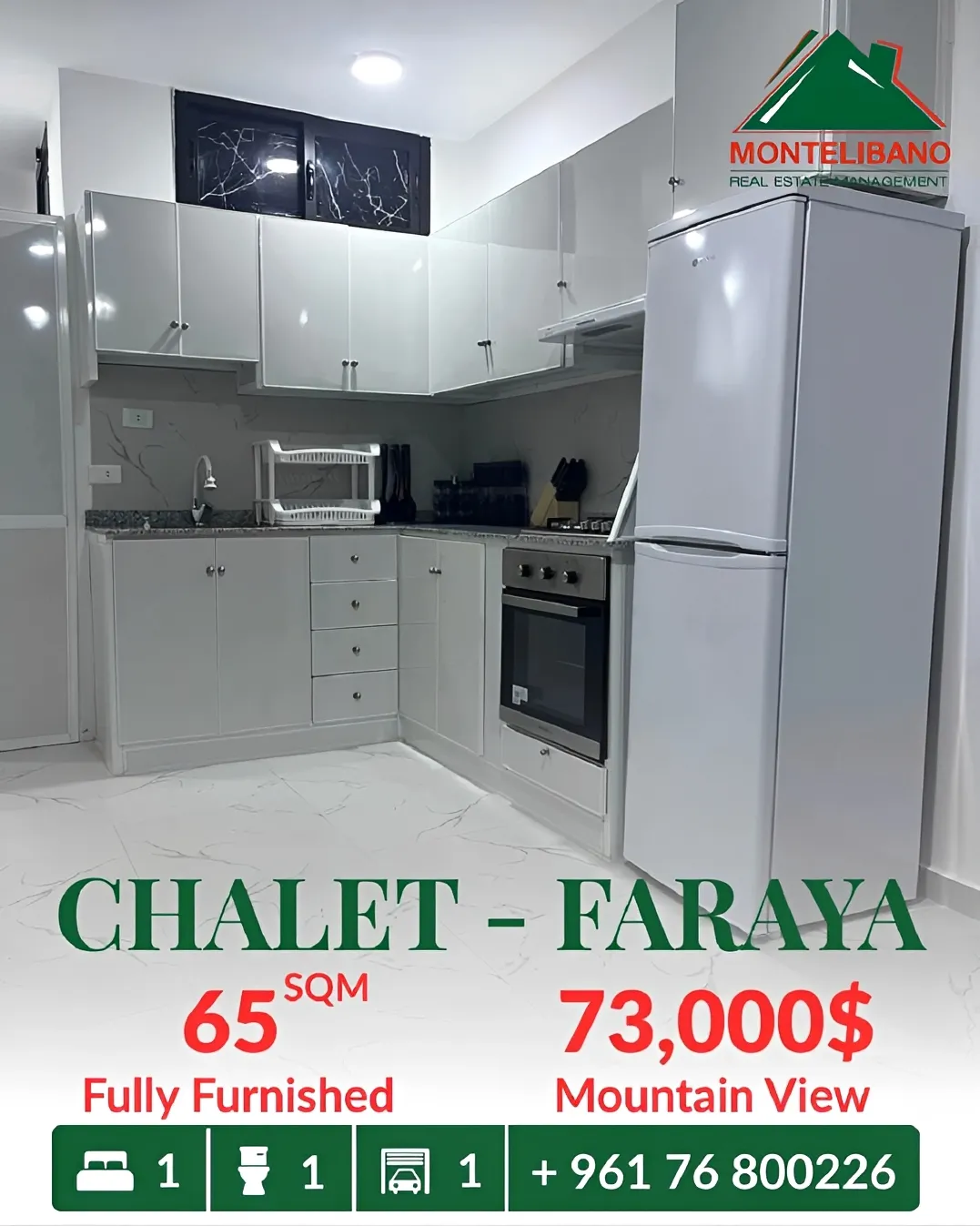 Chalet for Sale in Faraiya, Lebanon