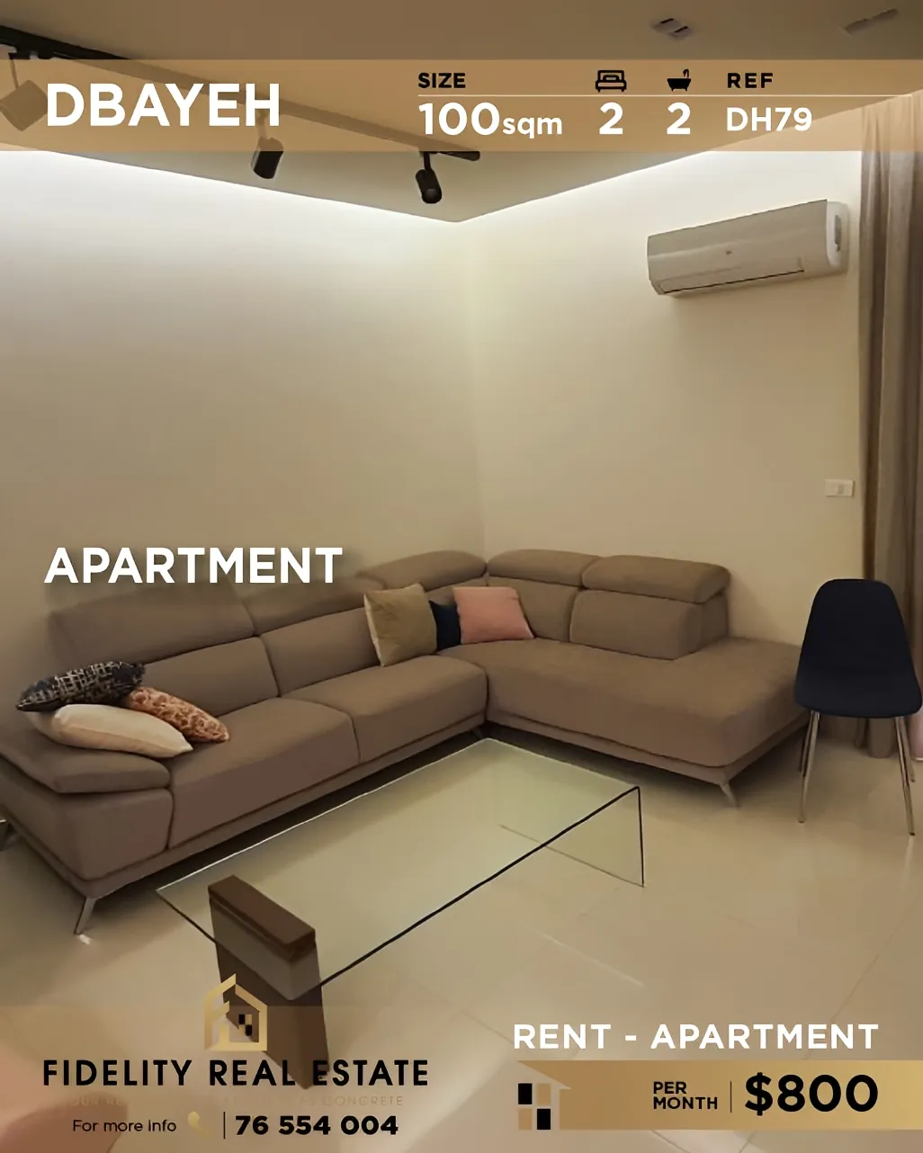 Apartment for rent in Dbayeh, Lebanon
