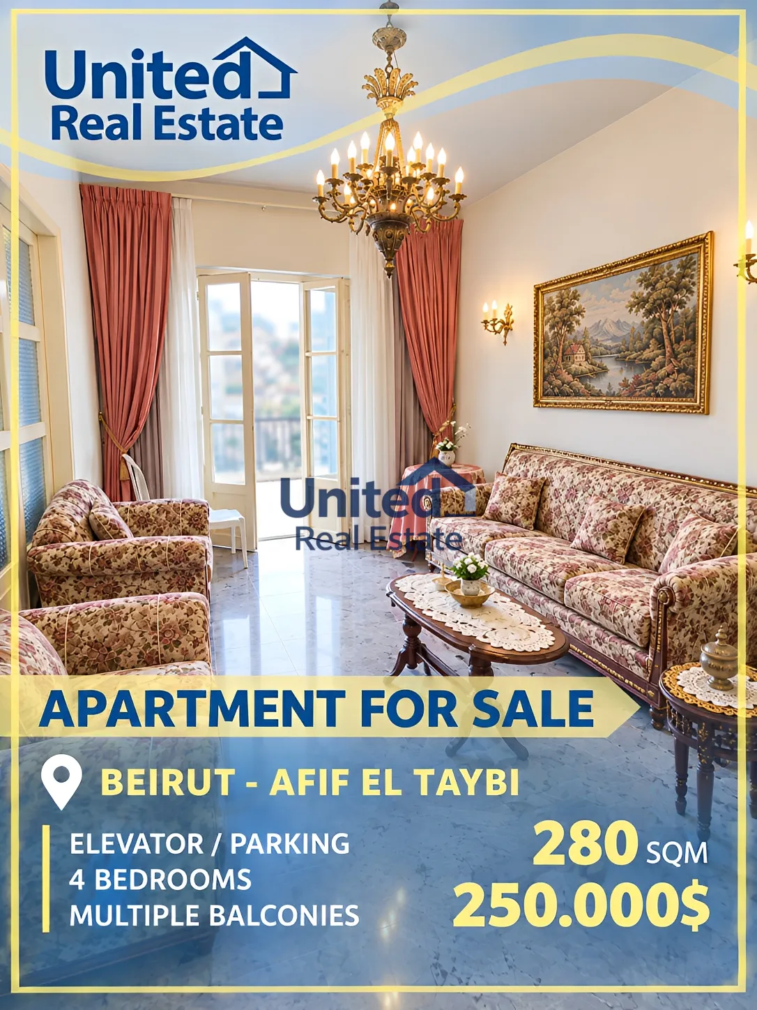 Apartment for sale in Afif El Taybi