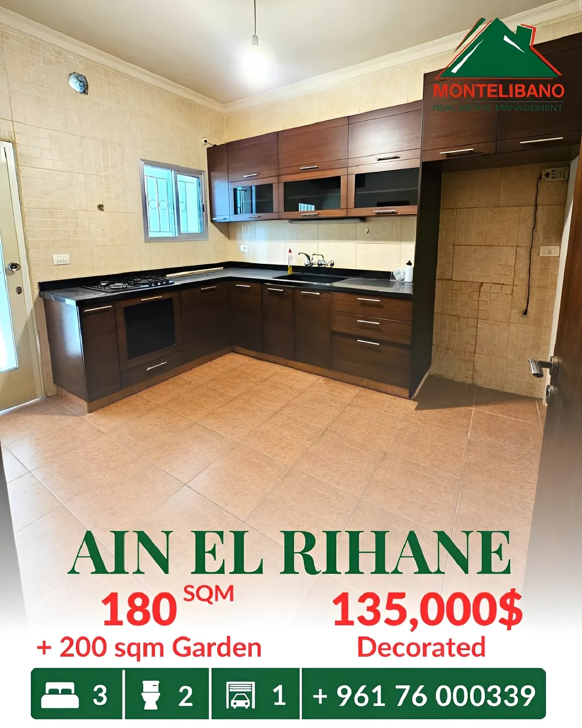 Apartment for sale in Ain El Rihaneh, Lebanon