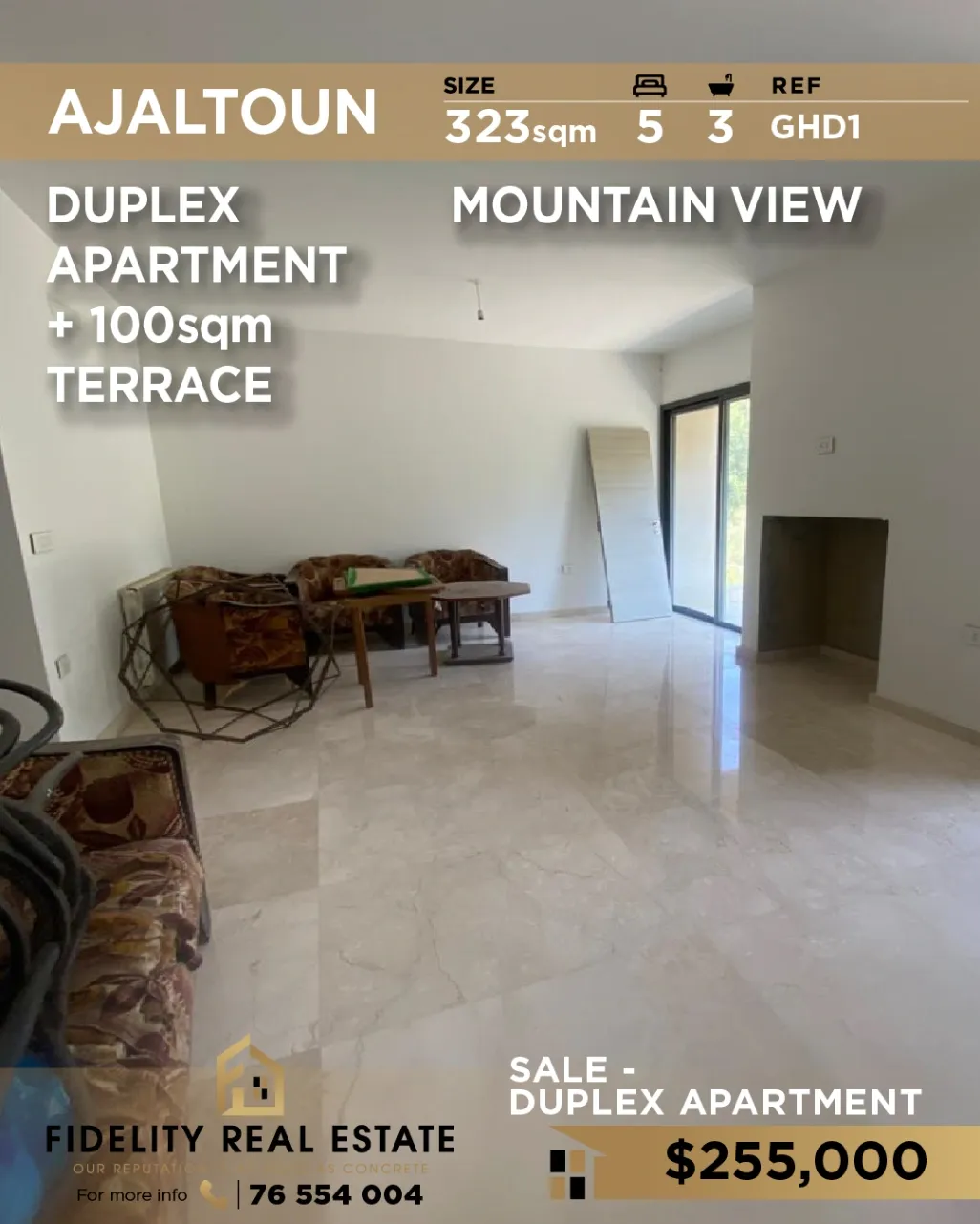 Duplex for sale in Ajaltoun, Lebanon