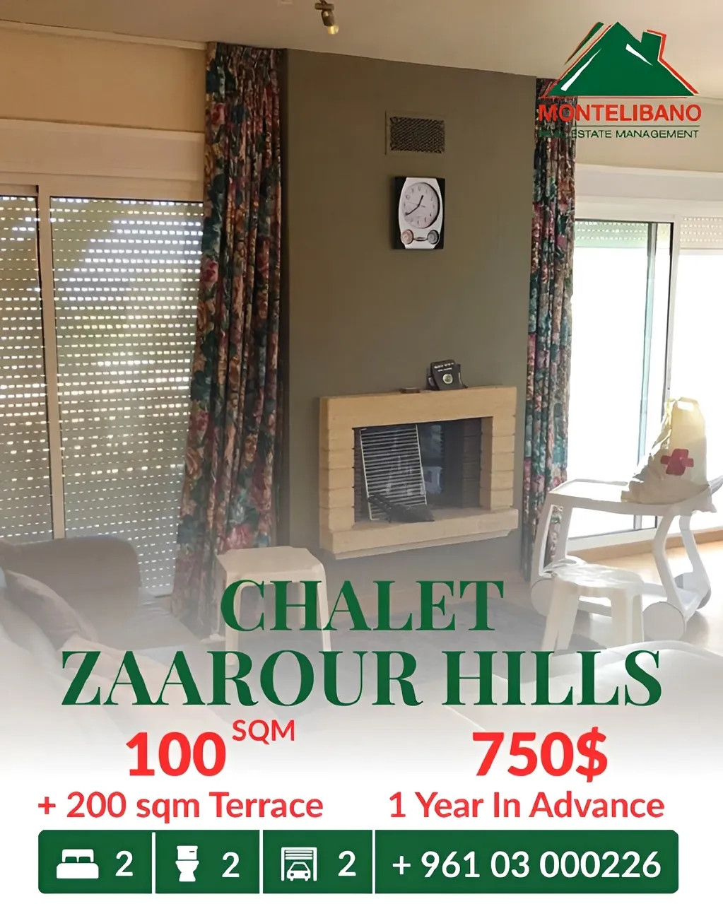 Chalet for rent in Zaarour, Lebanon, Lebanon