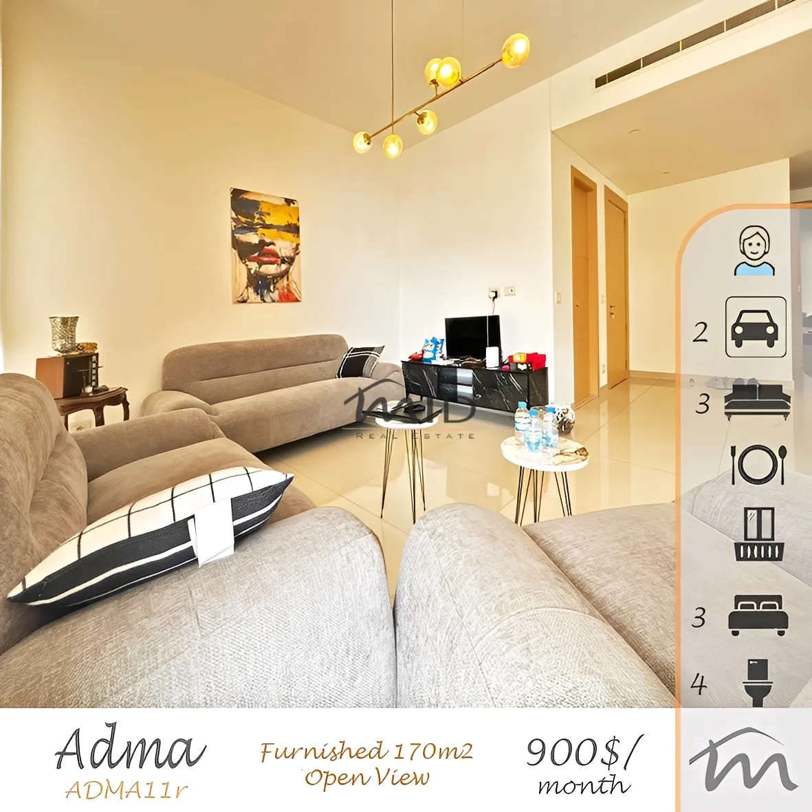 Apartment in Adma w dafnah, lebanon - 3 bed, 4.0 bath