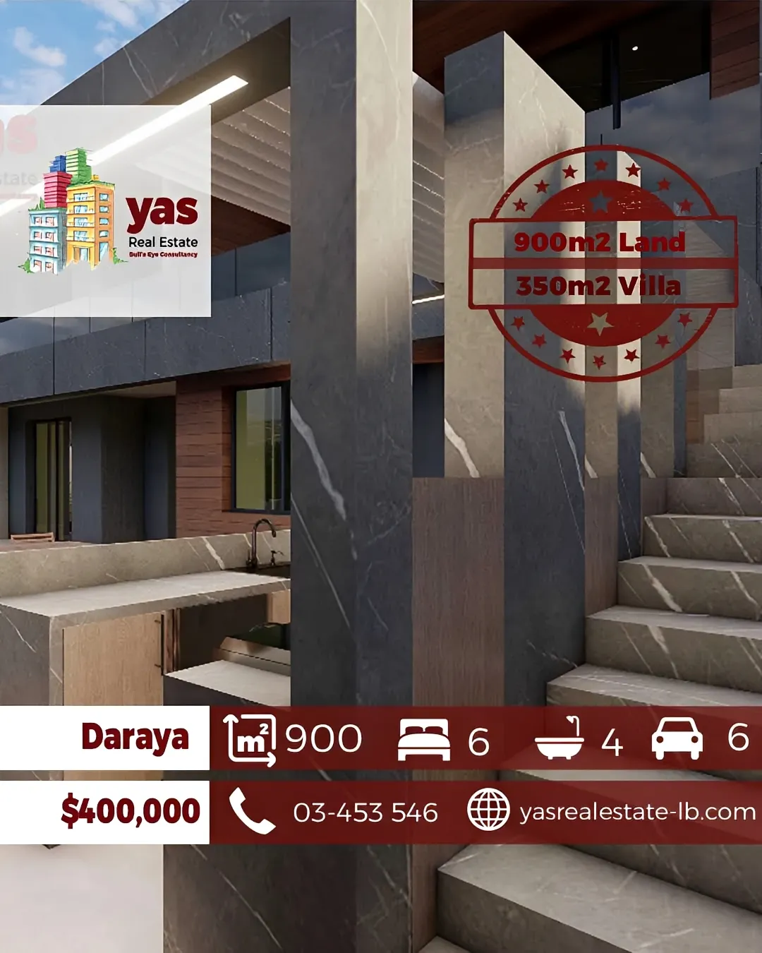 Villa for Sale in Daraya - 6 bed, 4 bath