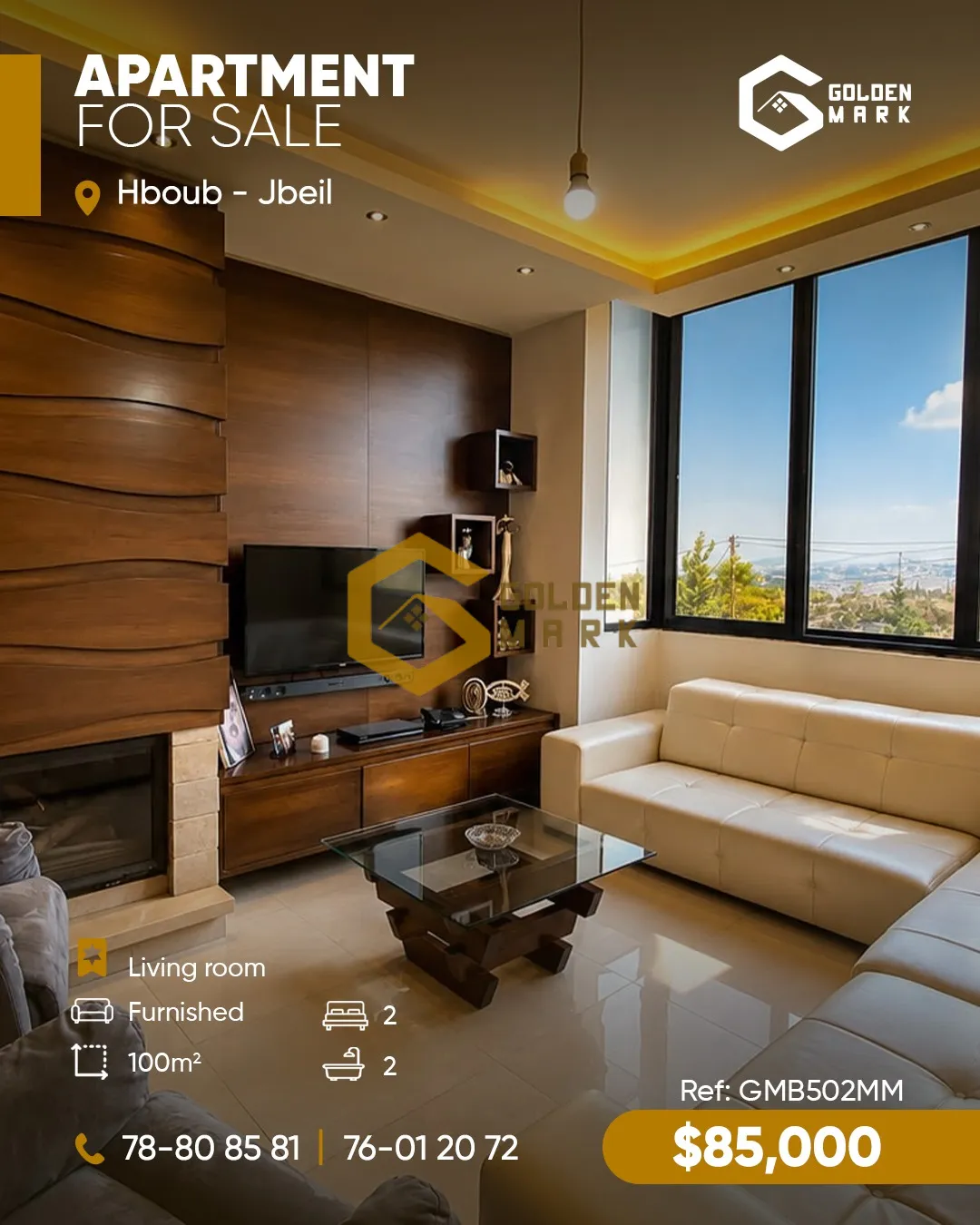 Apartment for Sale in Hboub - 2 bed, 2 bath