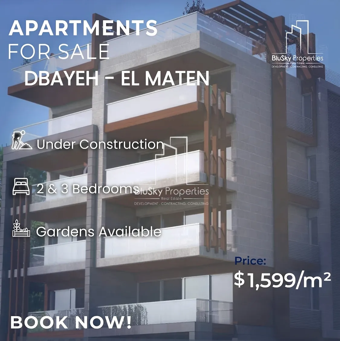 Apartment for Sale in Dbayeh - 2 bed, 2 bath