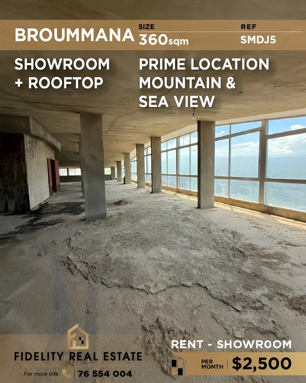 Showroom for rent in Broummana, Lebanon