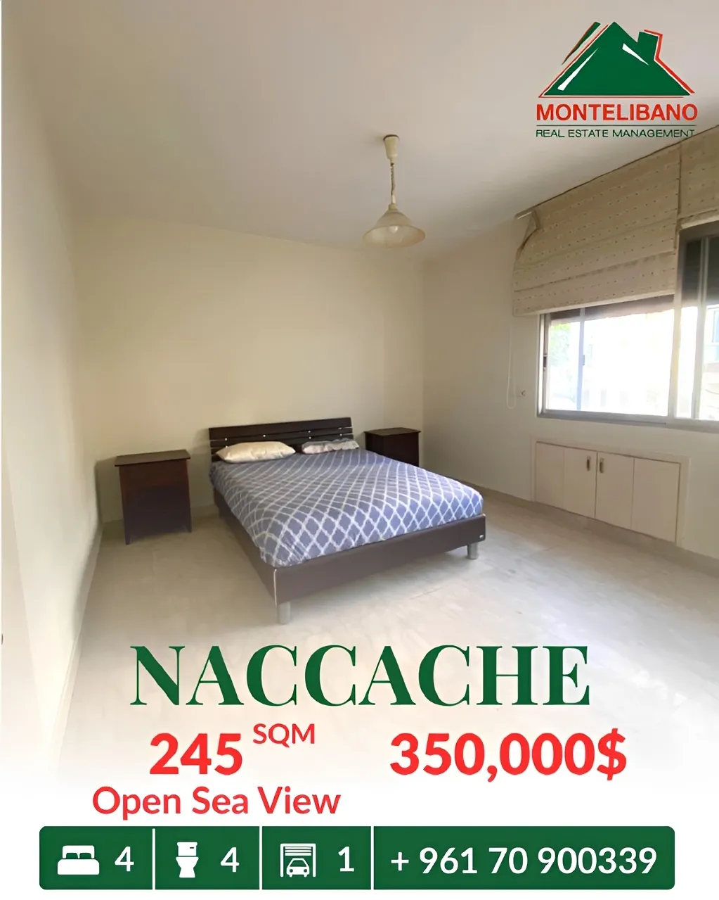 Apartment for sale in Naccache, Lebanon