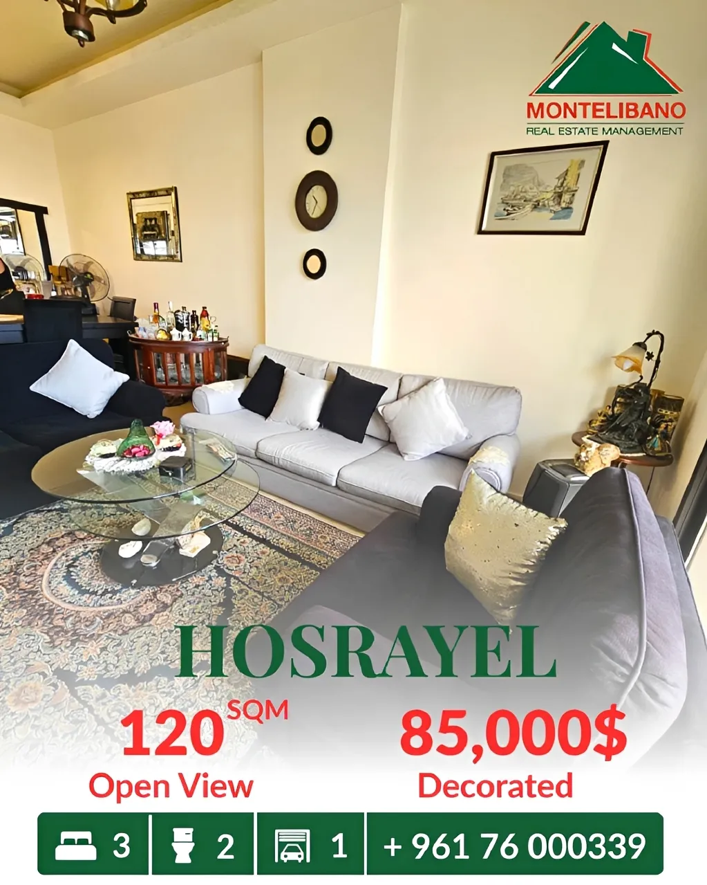 Apartment for sale in Hosrayel, Lebanon