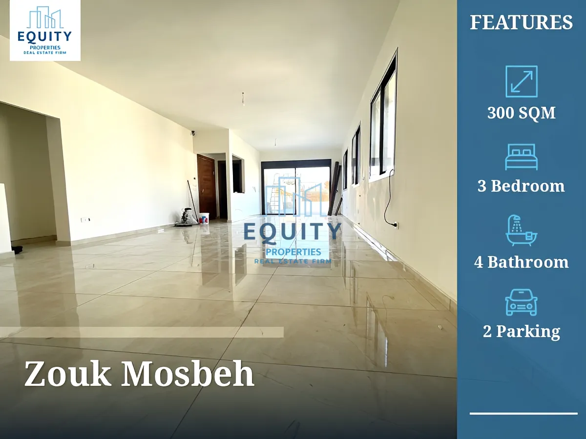 Apartment for sale in Zouk Mosbeh - 3 bed, 4 bath
