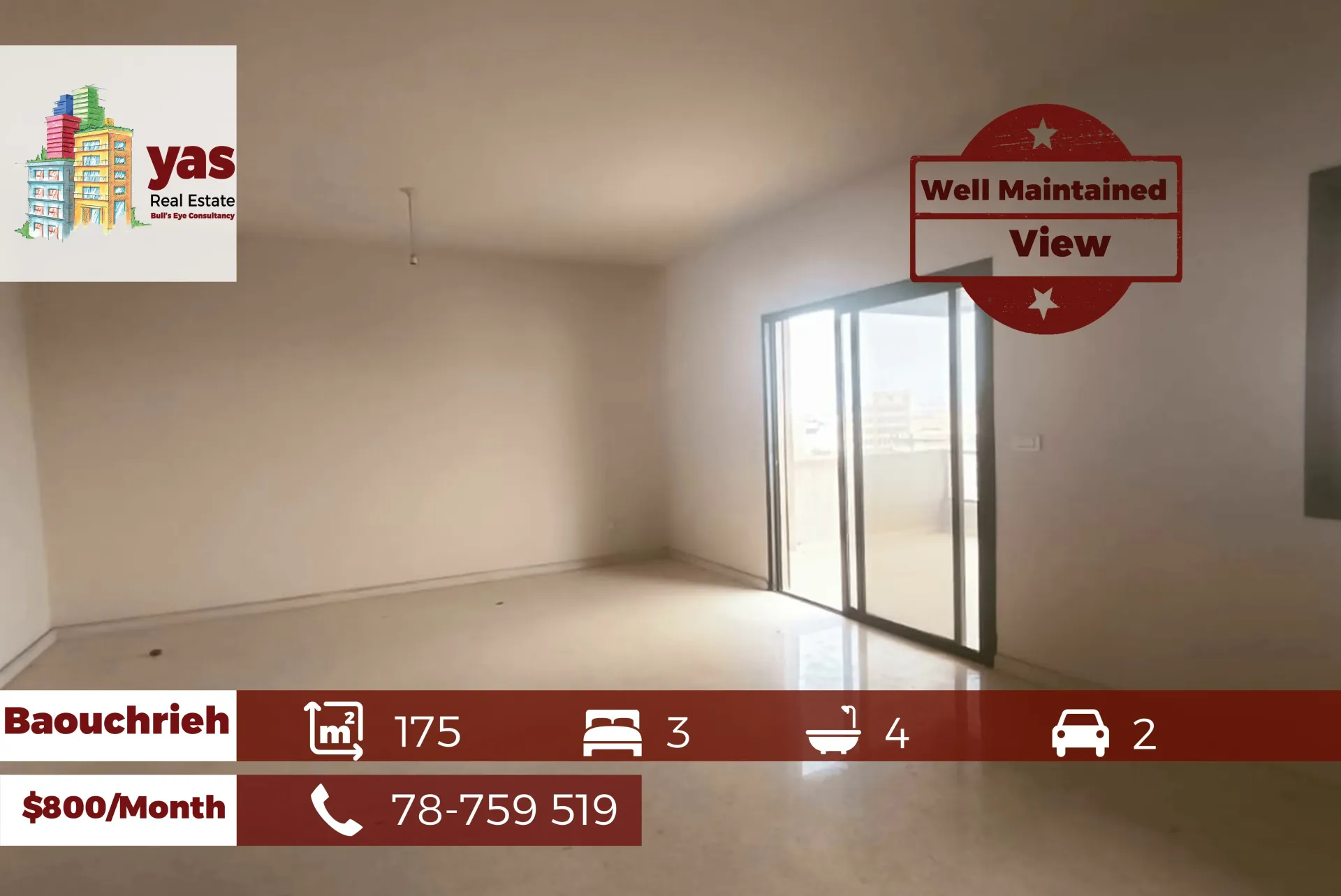 Apartment for Rent in Sad El Baouchriyeh