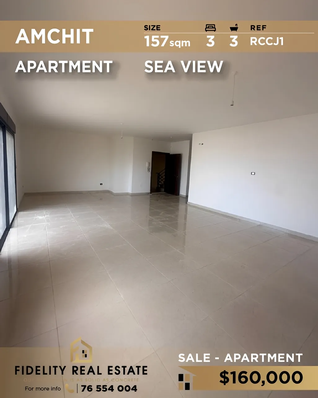 Apartment for sale in Aamchit, Lebanon