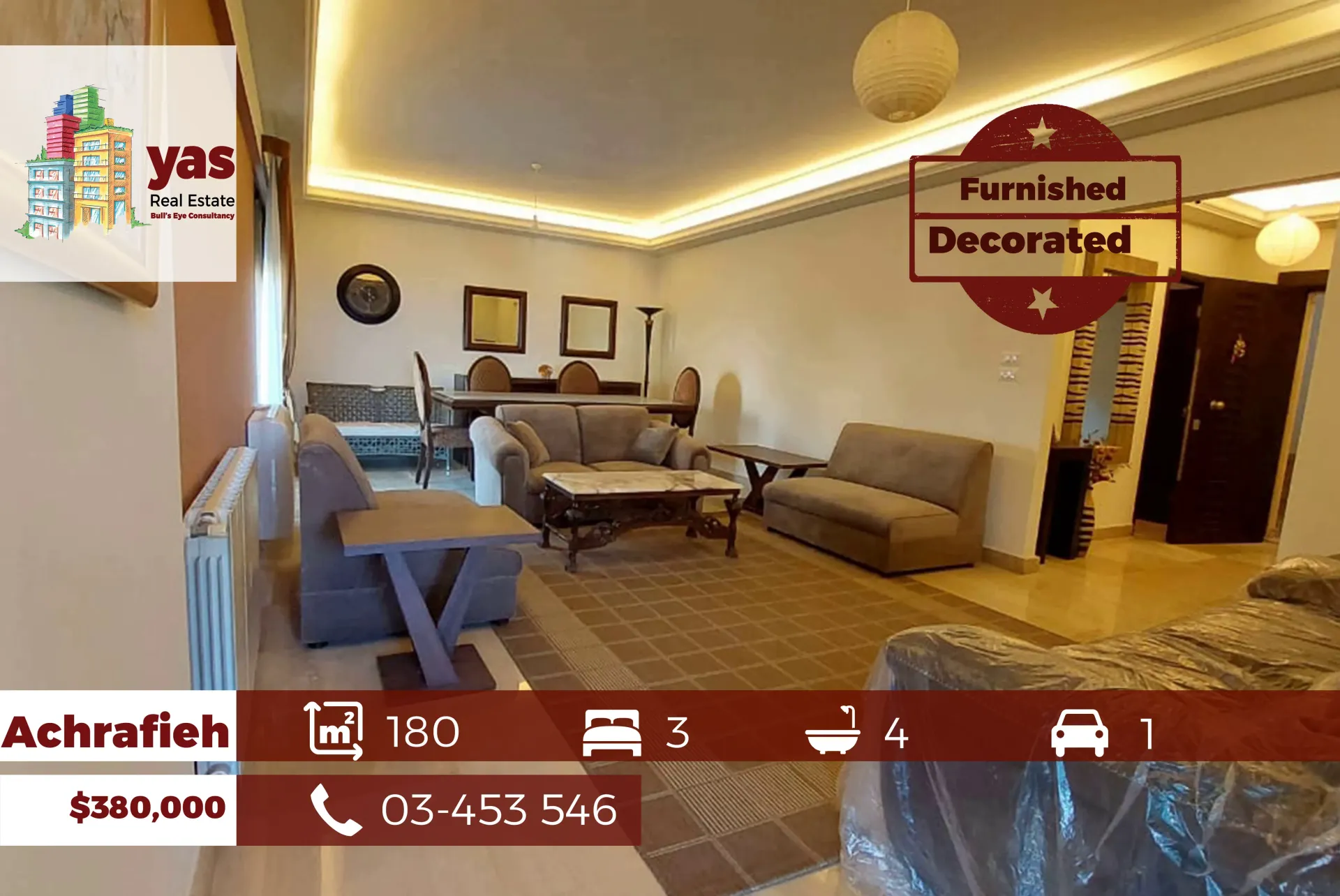 Apartment for Sale in Achrafieh