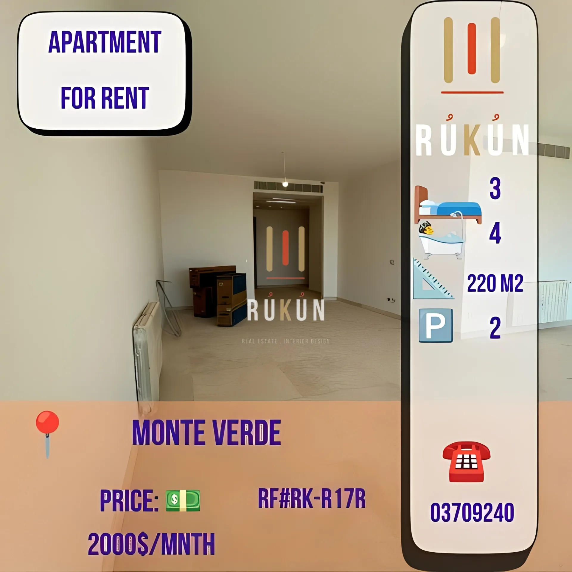 Apartment for rent in Montiverdi