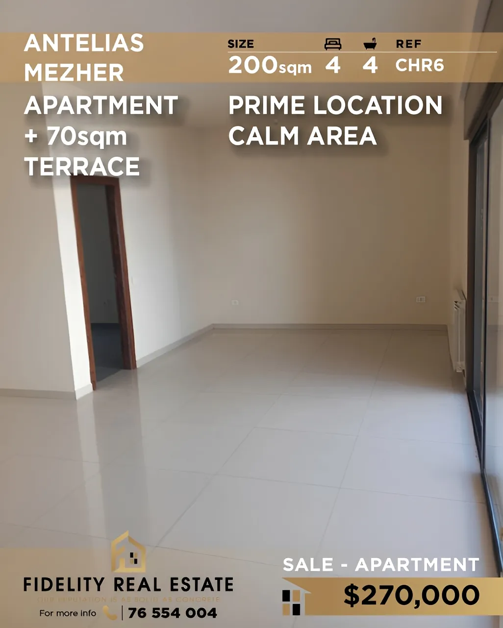 Apartment for sale in Antelias, Lebanon