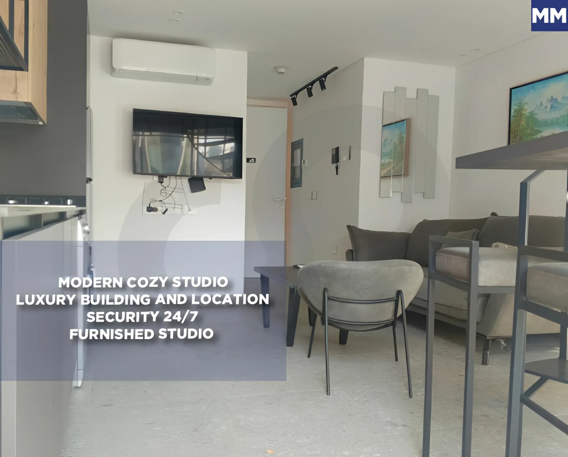 Studio for Rent in Mar Mikhael, Beirut, Lebanon - 1 bed, 2 bath