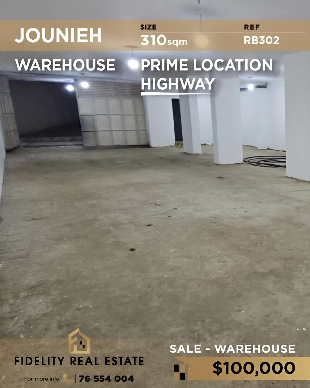 Warehouse for Sale in Jounieh, Lebanon