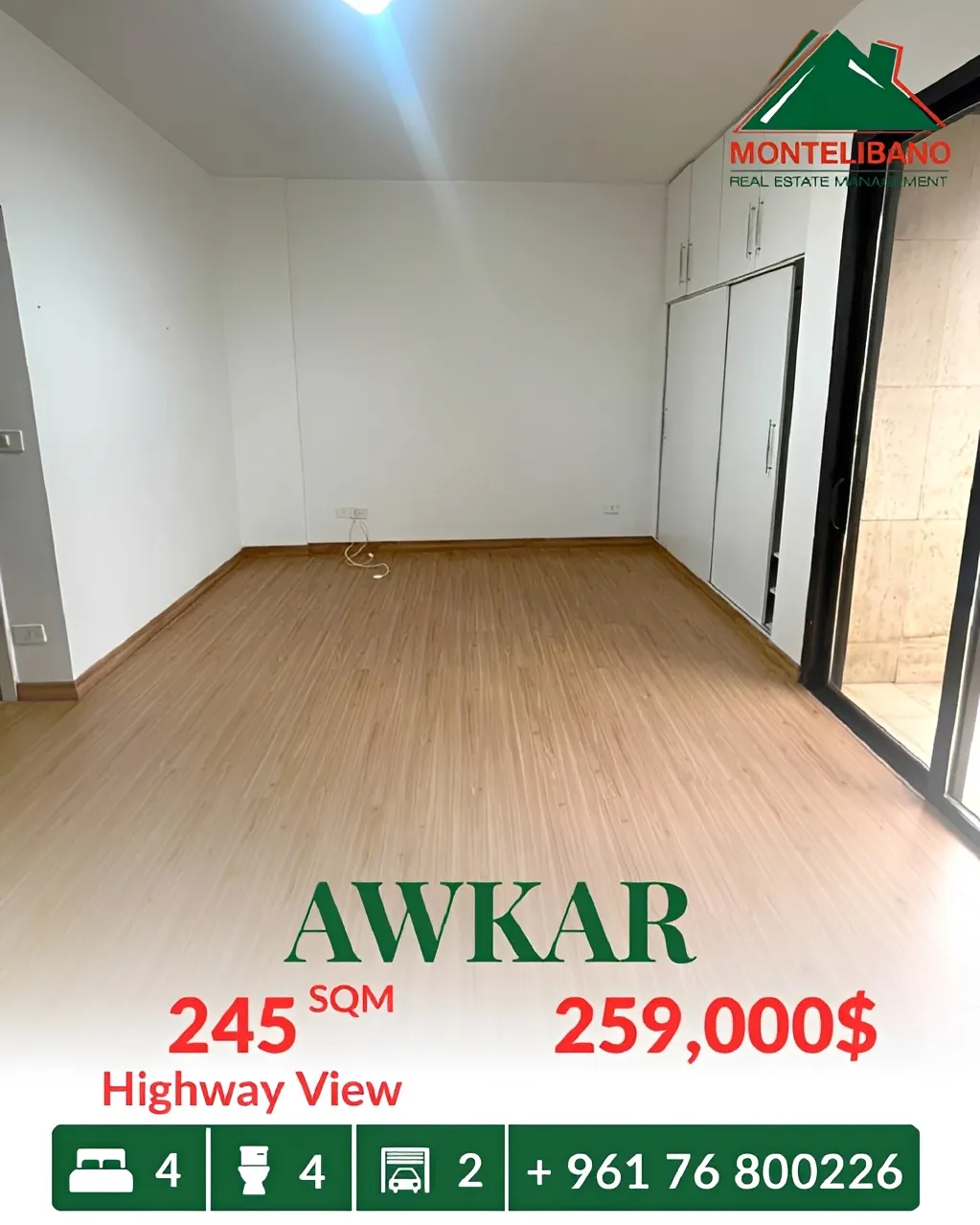 Apartment for sale in Beit Aaoukar, Lebanon