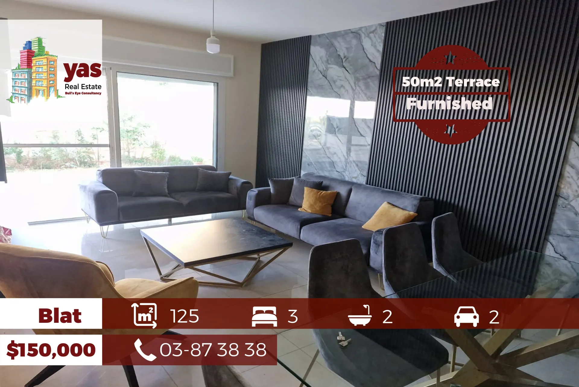 Apartment for Sale in Blat - 3 bed, 3 bath