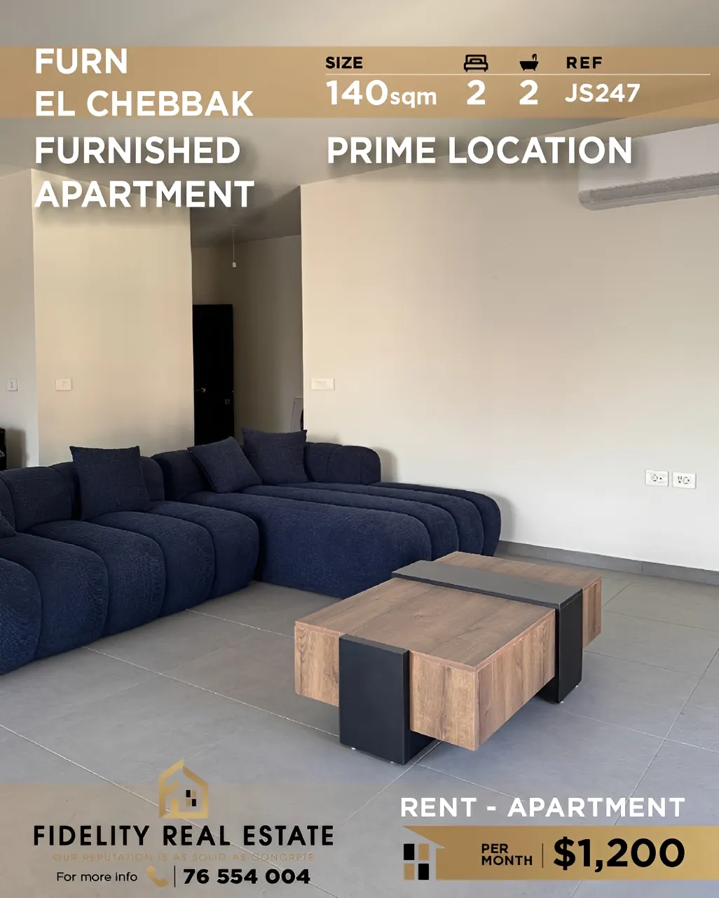 Apartment for rent in Forn El Chebbak, Lebanon