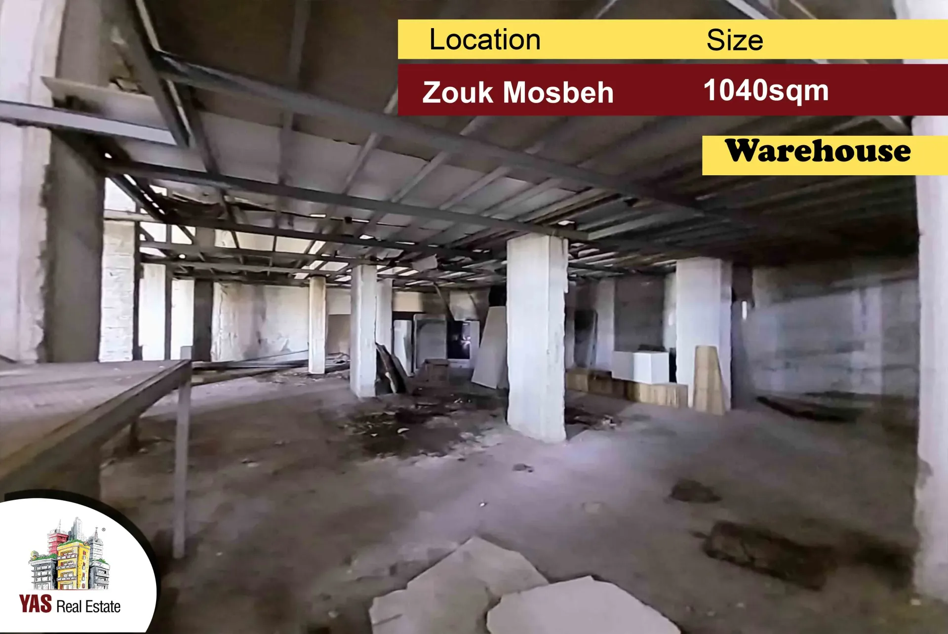 Warehouse for Sale in Zouk Mosbeh