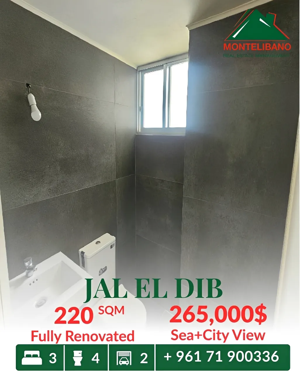 Apartment for sale in Jal El Dib