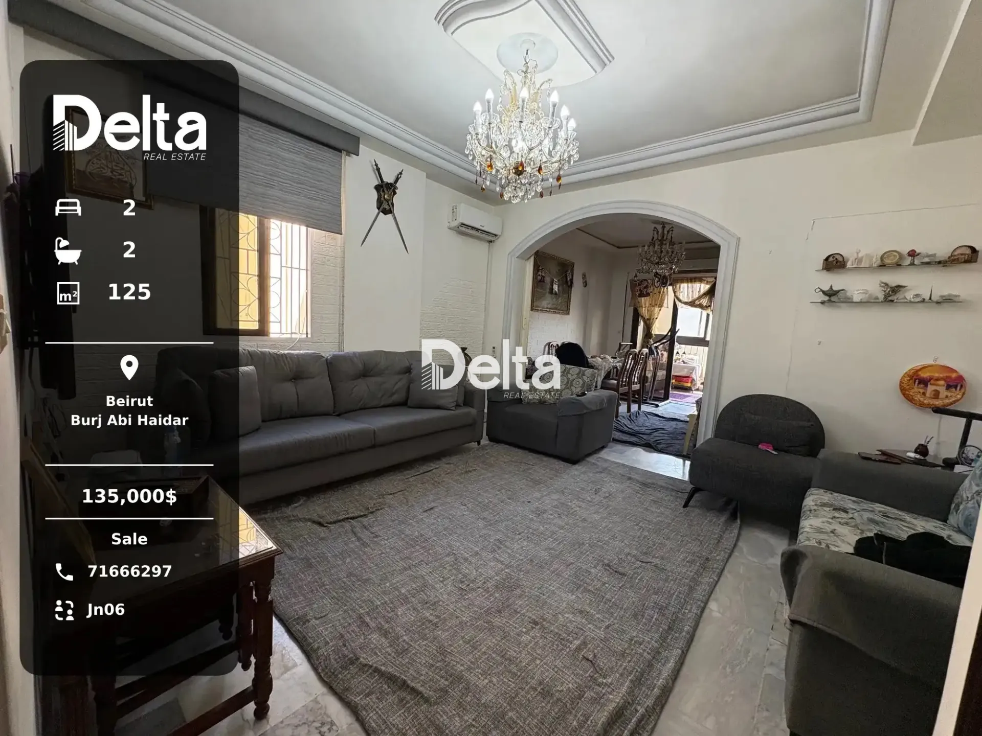 Apartment for sale in Burj abou haidar, beirut, lebanon - 2 bed, 2.0 bath