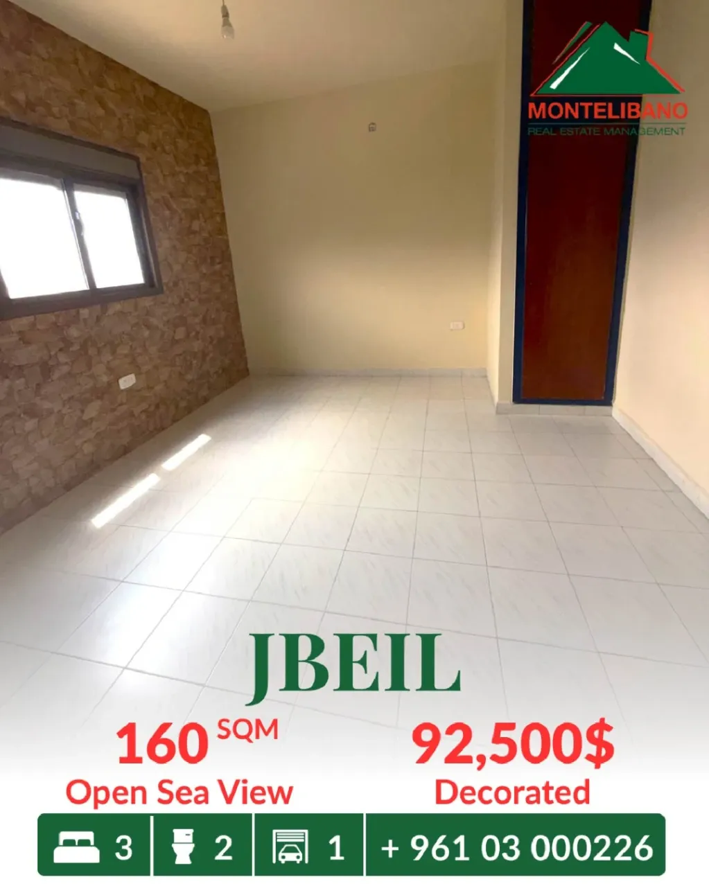 Apartment for sale in Jbeil, Lebanon