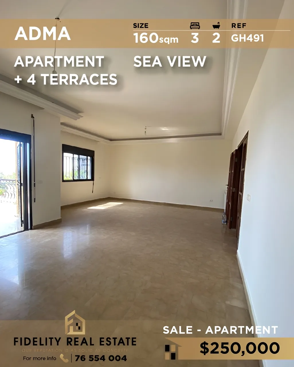 Apartment for sale in Adma w Dafnah